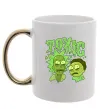 Чашка с цветной ручкой Toxic Rick and Morty Золото фото
