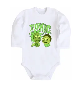 Дитячий бодік Toxic Rick and Morty Білий фото