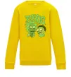 Детский Свитшот Toxic Rick and Morty Солнечно желтый фото