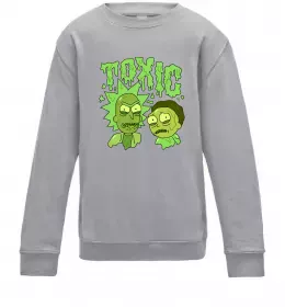 Детский Свитшот Toxic Rick Черный фото