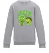 Детский Свитшот Toxic Rick and Morty Серый меланж фото