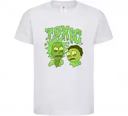 Детская футболка Toxic Rick and Morty Белый фото