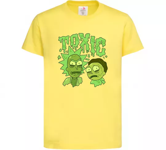 Детская футболка Toxic Rick and Morty Лимонный фото