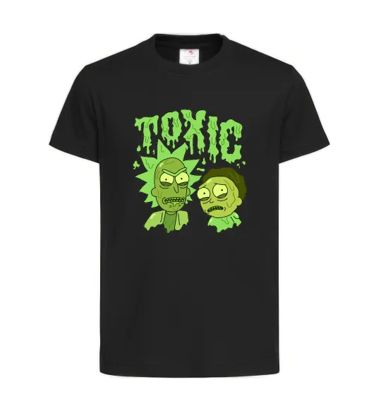 Детская футболка Toxic Rick and Morty Черный фото