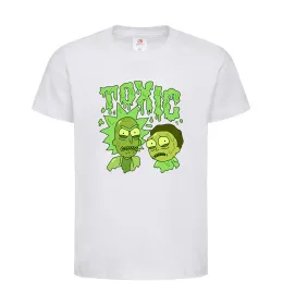 Детская футболка Toxic Rick and Morty Белый фото