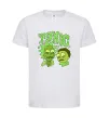 Детская футболка Toxic Rick and Morty Белый фото