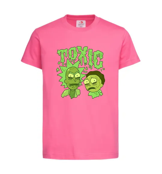 Детская футболка Toxic Rick and Morty Ярко-розовый фото