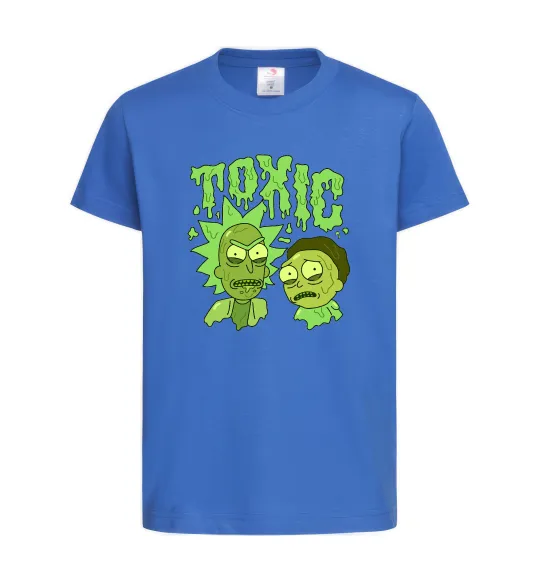 Детская футболка Toxic Rick and Morty Ярко-синий фото