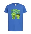 Детская футболка Toxic Rick and Morty Ярко-синий фото