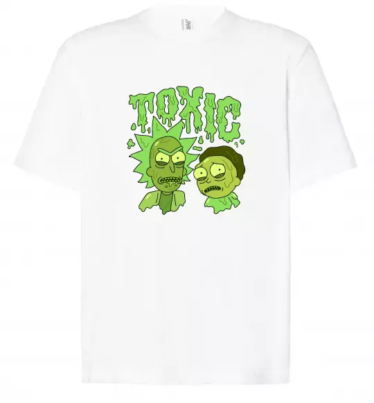 Футболка Оверсайз Toxic Rick and Morty Белый фото