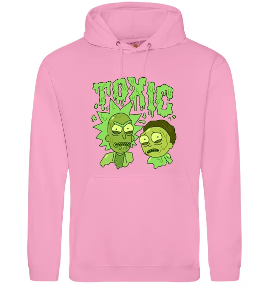 Мужская толстовка (худи) Toxic Rick and Morty Розовый фото