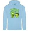 Мужская толстовка (худи) Toxic Rick and Morty Голубой фото