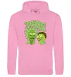 Женская толстовка (худи) Toxic Rick and Morty Розовый фото