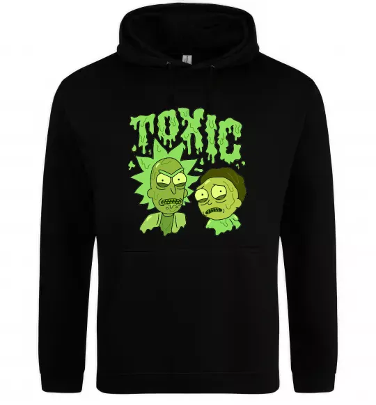 Жіноча толстовка (худі) Toxic Rick and Morty Чорний фото
