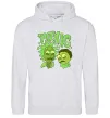 Жіноча толстовка (худі) Toxic Rick and Morty Сірий меланж фото
