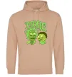 Жіноча толстовка (худі) Toxic Rick and Morty Пісочний фото