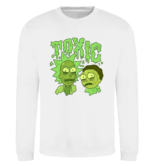 Світшот Toxic Rick and Morty Білий фото