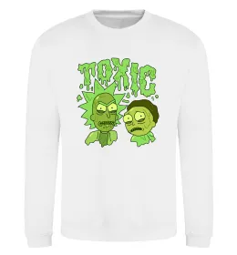 Світшот Toxic Rick and Morty Білий фото