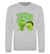Світшот Toxic Rick and Morty Сірий меланж фото