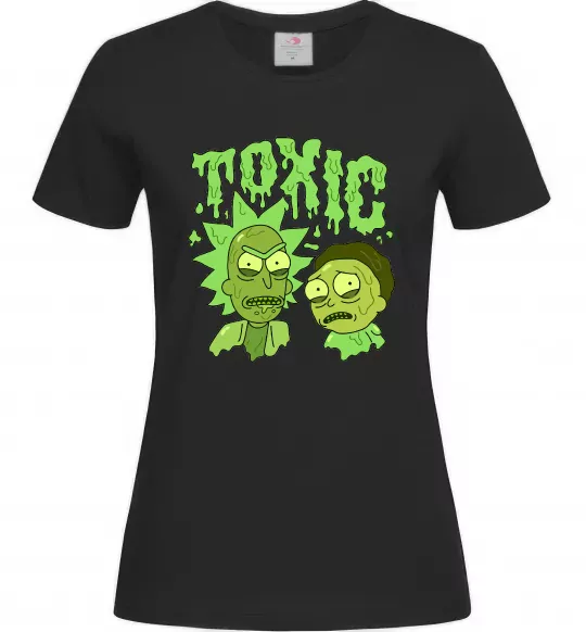 Жіноча футболка Toxic Rick and Morty Чорний фото