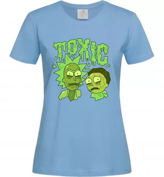 Жіноча футболка Toxic Rick and Morty Блакитний фото