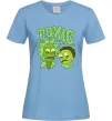 Жіноча футболка Toxic Rick and Morty Блакитний фото