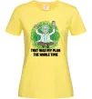Жіноча футболка That was my plan Rick Лимонний фото