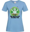 Жіноча футболка That was my plan Rick Блакитний фото