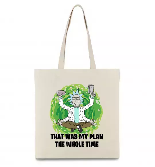 Еко-сумка That was my plan Rick Бежевий фото