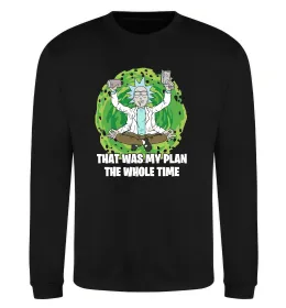 Світшот That was my plan Rick Чорний фото