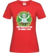 Жіноча футболка That was my plan Rick Червоний фото