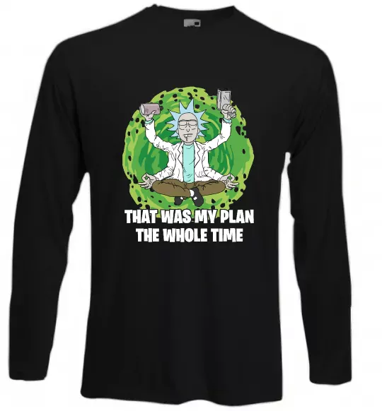 Лонгслів That was my plan Rick Чорний фото