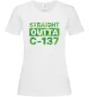 Жіноча футболка Straight outta C-137 Білий фото