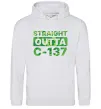 Мужская толстовка (худи) Straight outta C-137 Серый меланж фото