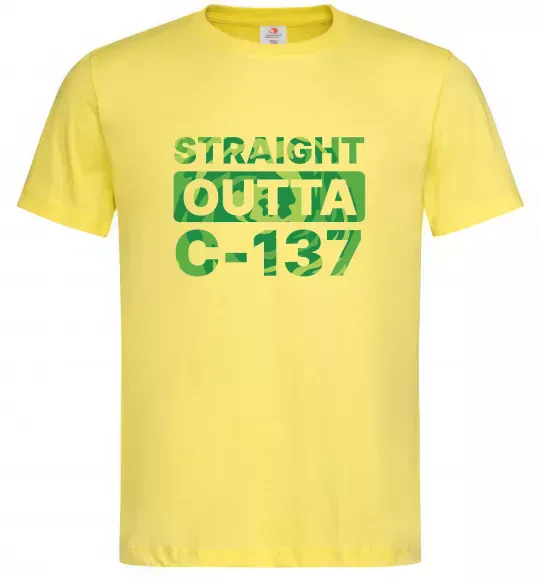 Чоловіча футболка Straight outta C-137 Лимонний фото