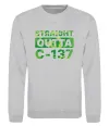 Свитшот Straight outta C-137 Серый меланж фото