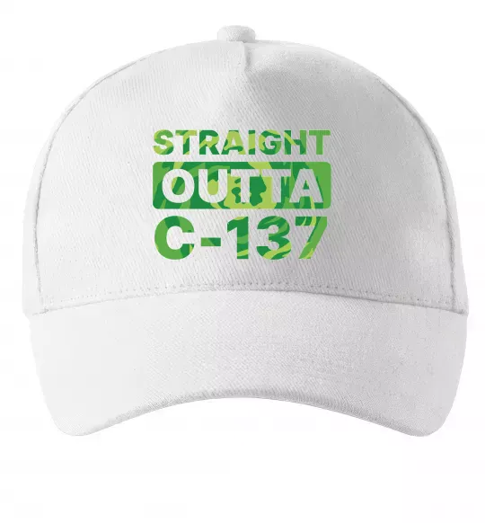 Кепка Straight outta C-137 Білий фото
