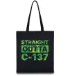 Еко-сумка Straight outta C-137 Чорний фото
