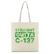 Еко-сумка Straight outta C-137 Бежевий фото