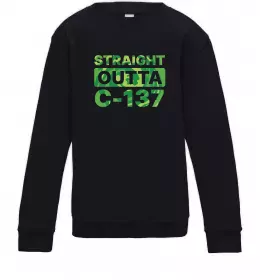 Детский Свитшот Toxic Rick Черный фото