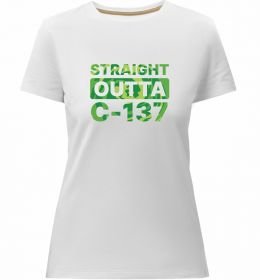 Женская премиум футболка Straight outta C-137