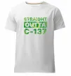 Чоловіча преміум футболка Straight outta C-137 Білий фото