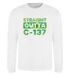 Світшот Straight outta C-137 Білий фото