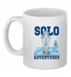 Чашка керамическая Solo adventures Белый фото