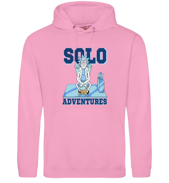 Чоловіча толстовка (худі) Solo adventures Рожевий фото