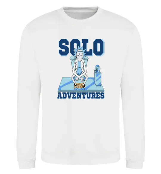 Світшот Solo adventures Білий фото