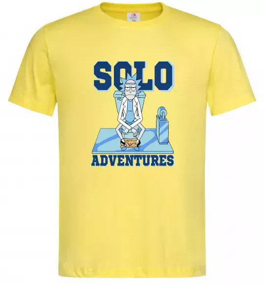 Мужская футболка Solo adventures Лимонный фото