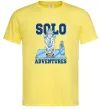 Мужская футболка Solo adventures Лимонный фото
