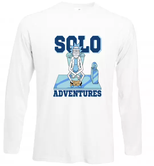 Лонгслив Solo adventures Белый фото