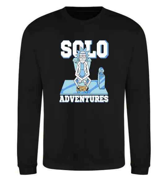 Світшот Solo adventures Чорний фото